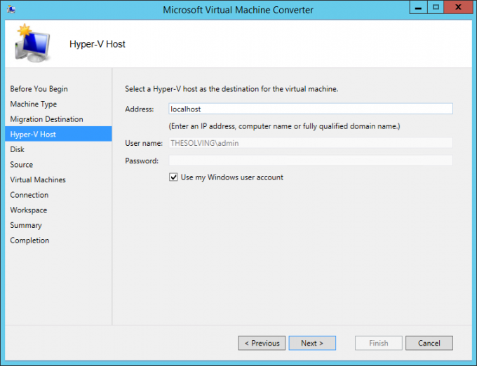 ESX(i) to HyperV conversion with Microsoft Virtual Machine Converter