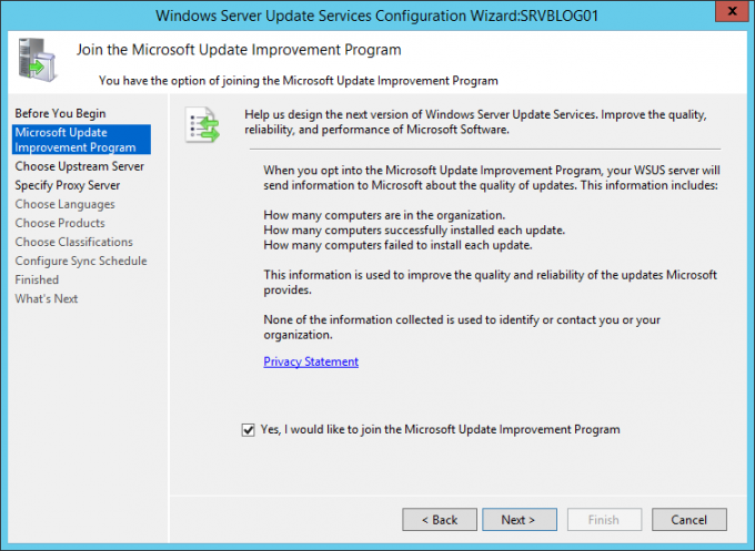 Install and configure Windows Server Update Services (WSUS)